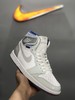 迪奥 ，平民"小Dior"个性满满 Air Jordan 1 High Zoom R2T"Racer Blue"AJ1代经典复古经典高帮百搭文化篮球鞋“白灰蓝漆皮渐变水晶底”CK6637-104 商品缩略图0