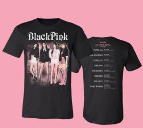 BLACK PINK IN YOUR AREA T-SHIRT 在您所在地区的T恤JPY带授权招加盟代理