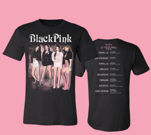 BLACK PINK IN YOUR AREA T-SHIRT 在您所在地区的T恤JPY带授权招加盟代理 商品图0