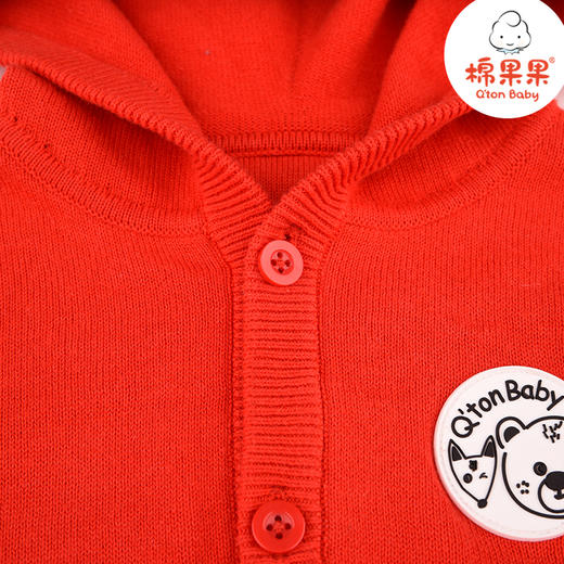 棉果果秋季男童小熊提花棉线毛衣M12161220484 商品图2