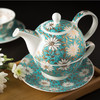 【丹侬DUNOON】英国原产骨瓷茶壶黄金饰面套装（蓝绿） 商品缩略图0