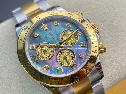 BL 新品 劳力士 迪通拿，专柜稀有【热门款】。珍珠母贝面，大自然赋予的美丽与神秘，珍珠母是神秘魅力与愉悦惊喜的象征。在不同的灯光环境下，颜色绚烂多彩，犹如当星空遇上了极光，梦幻璀璨，曼妙多姿又神秘难 商品图11