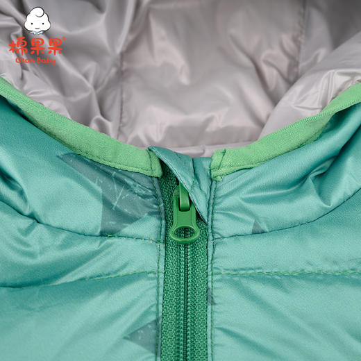棉果果春秋季男童连帽轻薄羽绒服M312102320464 商品图7