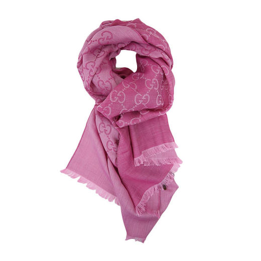 GUCCI/古驰 女士粉色羊毛丝绸围巾 165904-3G646-5872JPY带授权招加盟代理 商品图0