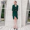 IWY/绿色短袖衬衫半裙套装B306+S853 商品缩略图1