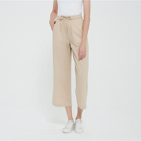 冰麻速干防皱九分阔腿裤 冰爽清凉，宽松不粘身阔腿九分裤