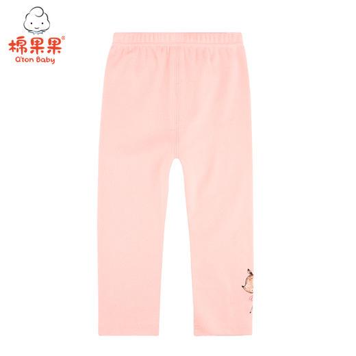 棉果果秋季专柜同款女童氨棉螺纹 经典百搭 弹力打底裤 M322206220457 商品图2