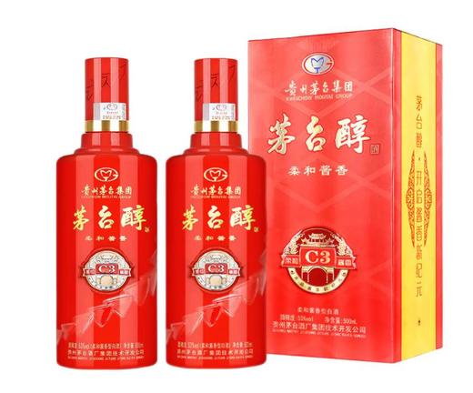 【推荐】【2016年老酒 库存有限】茅台醇 柔和酱香 C3 53度 500ml*2 商品图0