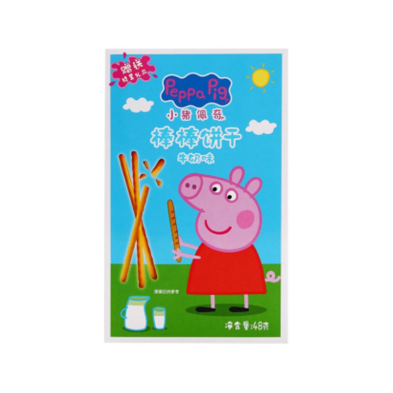 小猪佩奇棒棒饼干(牛奶味)48gJPY带授权招加盟代理