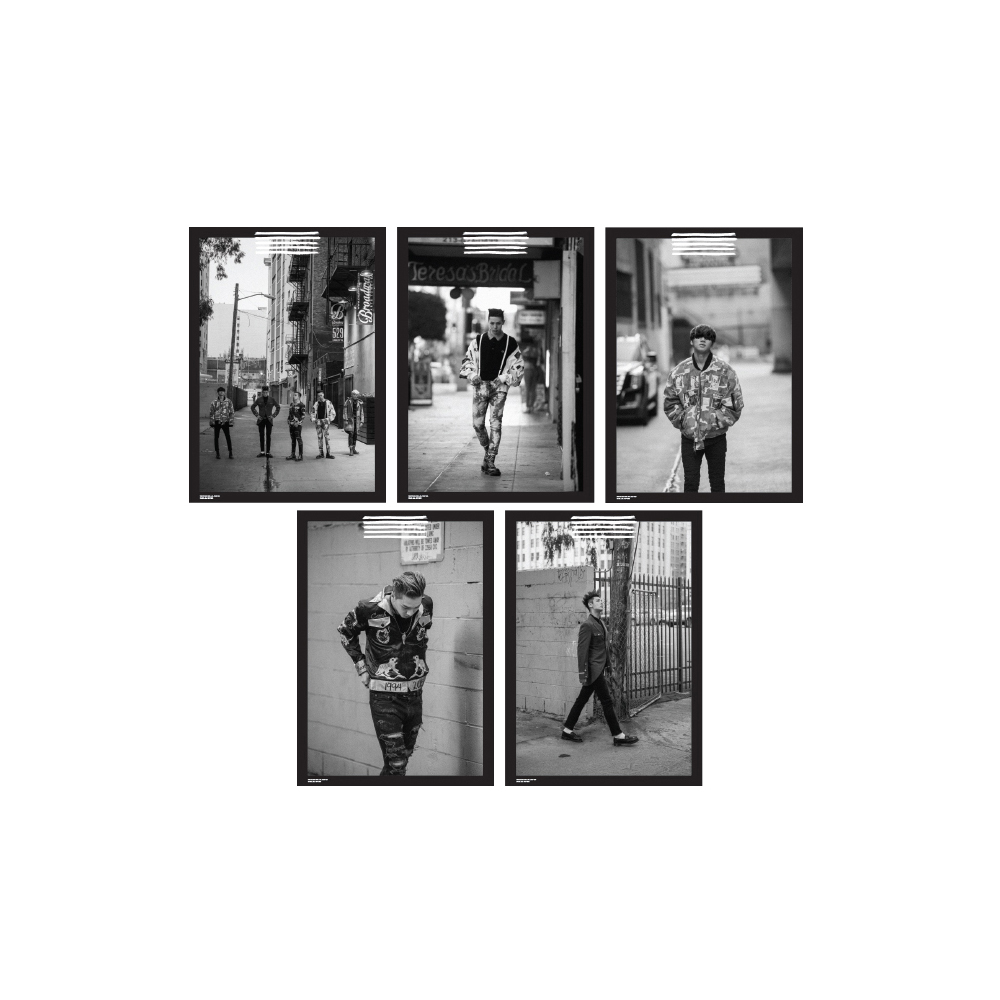 [MADE] bigbang POSTER SET 韩国明星周边黑白海报五张JPY带授权招加盟代理
