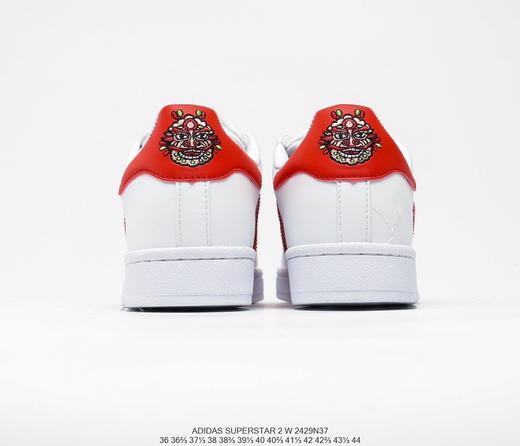 阿迪达斯adidas Originals SUPERSTAR CNY经典贝壳头休闲运动板鞋“皮革白中国狮头刺绣” 商品图3