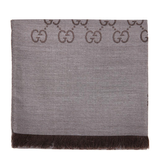 GUCCI/古驰 中性深灰色羊毛中长款围巾 165904-3G646-1264JPY带授权招加盟代理 商品图3