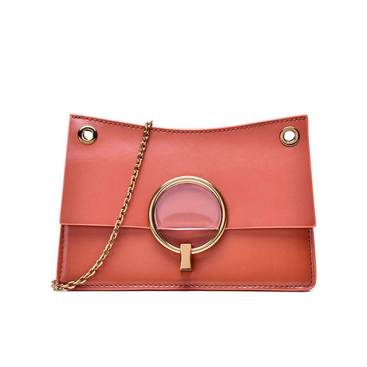 CHARLES&KEITH 小CK 金属环璐彩特斜跨包 CK2-20150781 橙色JPY带授权招加盟代理 商品图0