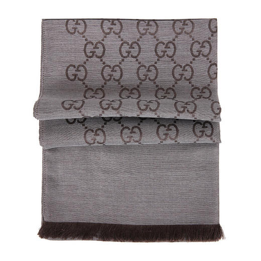 GUCCI/古驰 中性深灰色羊毛中长款围巾 165904-3G646-1264JPY带授权招加盟代理 商品图1