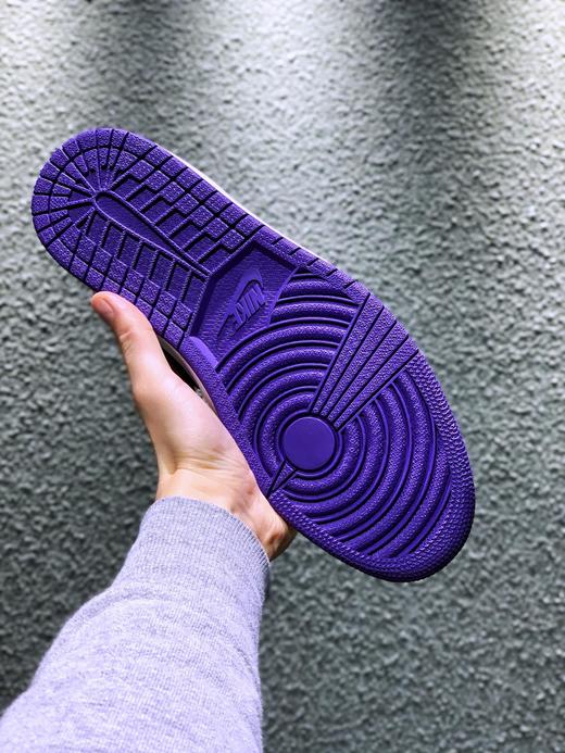 全头层 公司级 Nike Air Jordan 1 AJ1 白紫脚趾 白紫葡萄 高帮 低帮 货号：555088-500 尺码：36--46 商品图3