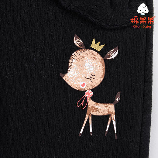 棉果果秋季女童双纱大毛圈运动裤长裤M322200220459 商品图3