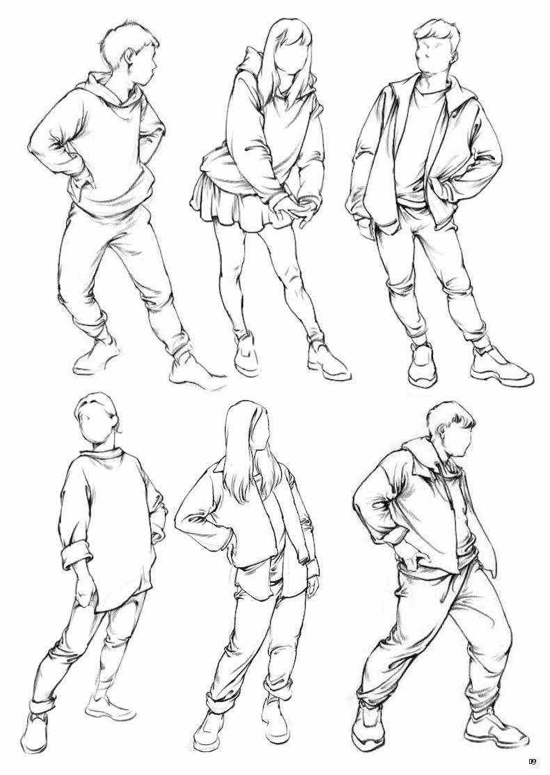 高中美术教学体系人物速写