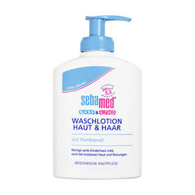 德国施巴进口儿童婴儿二合一沐浴露洗发水200ml 天然温和