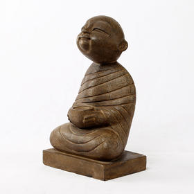 青石坐佛软装饰品石头摆件家居软装饰品禅意佛摆件佛像