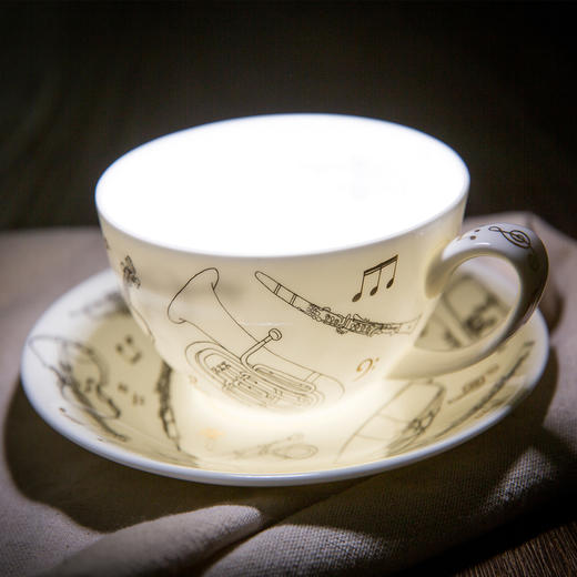 【DUNOON丹侬】英国原产Encore22K黄金饰面骨瓷茶杯茶壶茶具套装 混色 商品图6
