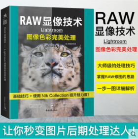 RAW显像技术:Lightroom图像色彩完美处理 入门基础教材构图技巧大全人像静物风景布光用手机玩数码单反后期技术黑白初学精通教学程