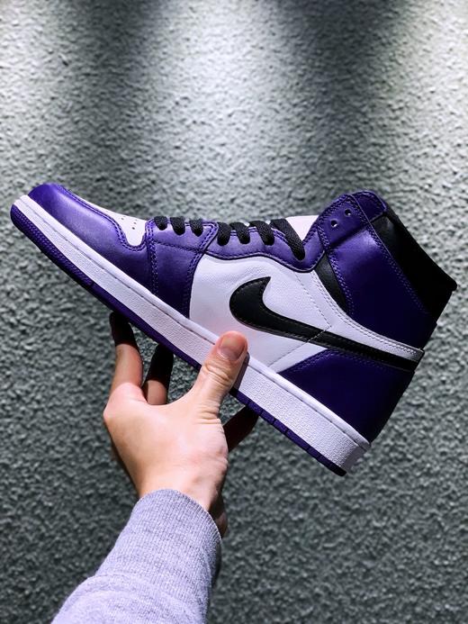 全头层 公司级 Nike Air Jordan 1 AJ1 白紫脚趾 白紫葡萄 高帮 低帮 货号：555088-500 尺码：36--46 商品图1