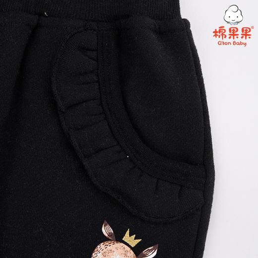 棉果果秋季女童双纱大毛圈运动裤长裤M322200220459 商品图2