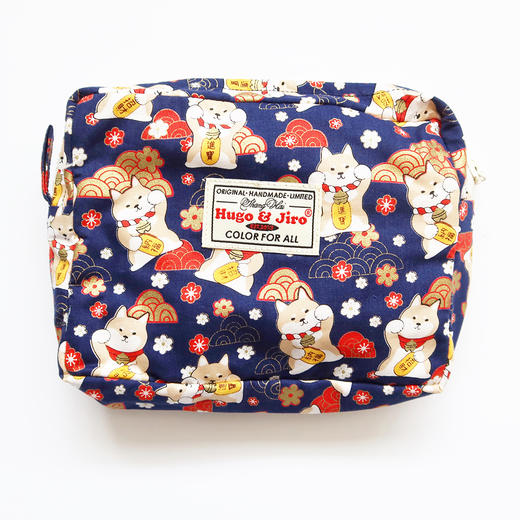 HUGOJIRO化妆包风の花开运精选祥云柴犬 商品图2