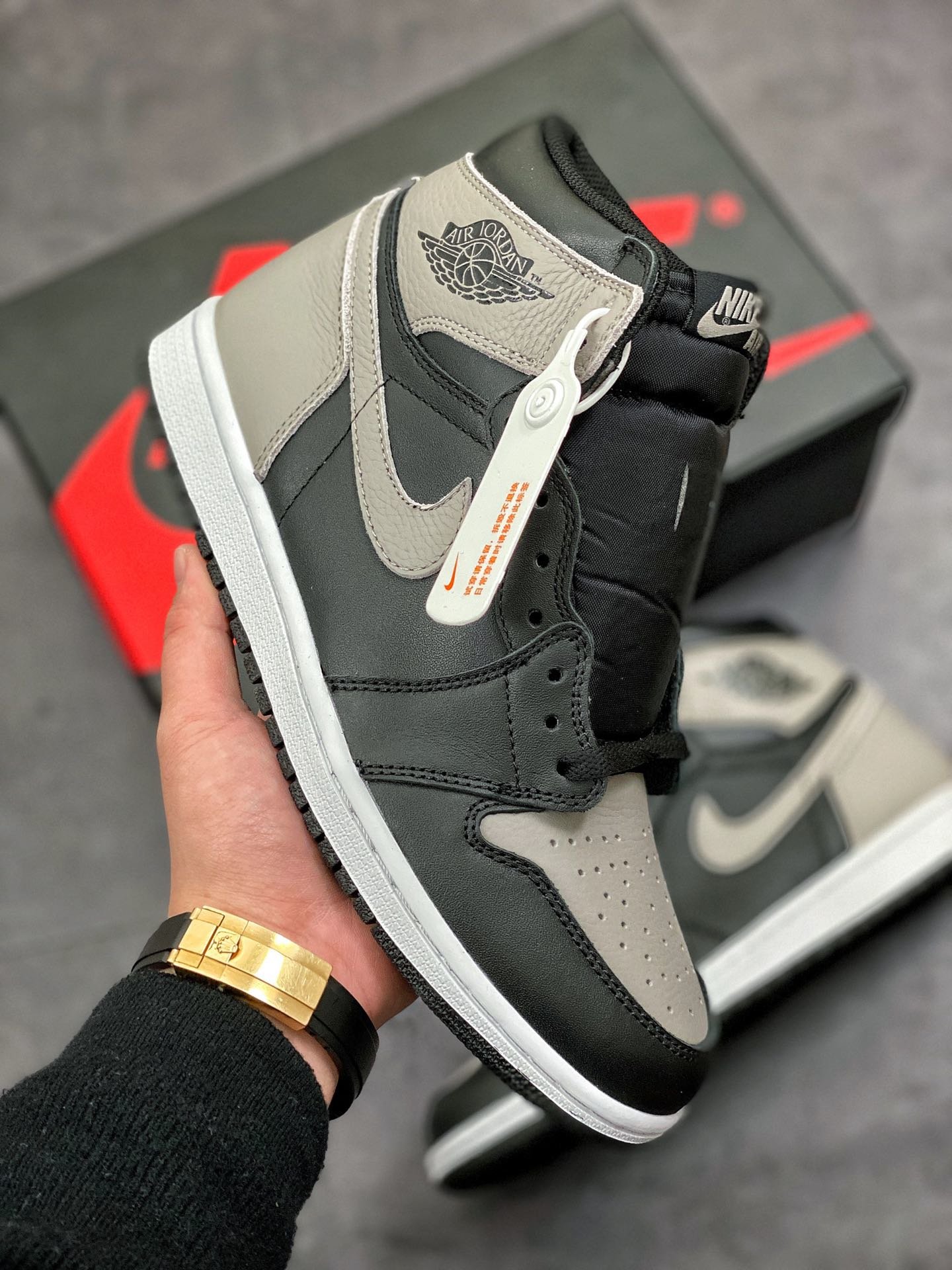 💢Air Jordan 1 AJ1 Retro High OG " Shadow "  灰影子 高帮 货号：555088-013 Size：36-46