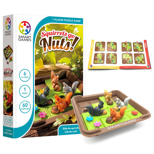 Smart Games爱思极疯狂松鼠儿童益智桌游专注力逻辑思维减压玩具6+ 商品图1