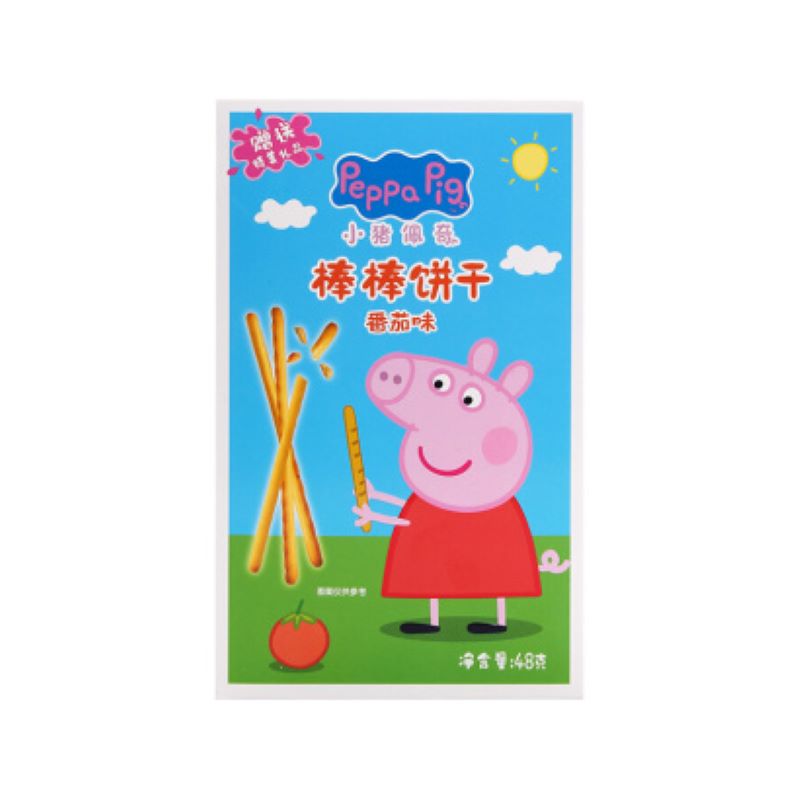小猪佩奇棒棒饼干(番茄味)48gJPY带授权招加盟代理