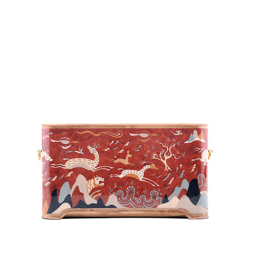 镶嵌“逐鹿纹”木作晚宴包 商品图3