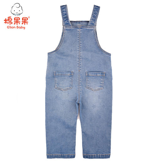 棉果果秋季男童女童梭织背带长裤M302204220462 商品图1