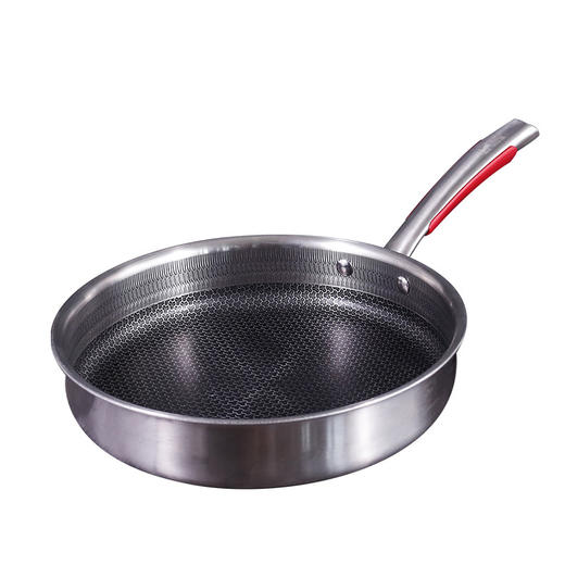 平底不粘煎锅 26寸 下单即送价值118元稻谷壳饭盒2个 平底锅 不锈钢 电磁炉通用 商品图3