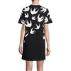 MCQ 棉质飞燕造型时尚女士圆领T恤连衣裙 黑色 395772 RLT71 1000 商品缩略图1