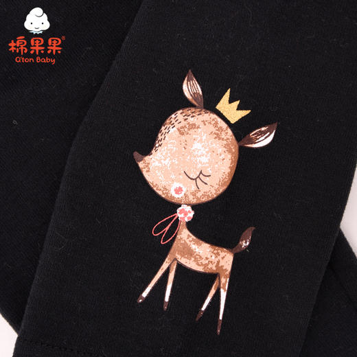 棉果果秋季专柜同款女童氨棉螺纹 经典百搭 弹力打底裤 M322206220457 商品图4