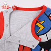棉果果秋季男童氨棉小毛圈超人偏襟连体衣M312720220487 商品缩略图5