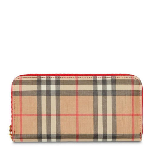 BURBERRY/巴宝莉 女士卡其格子热塑性聚氨酯钱包 8015126JPY带授权招加盟代理 商品图0