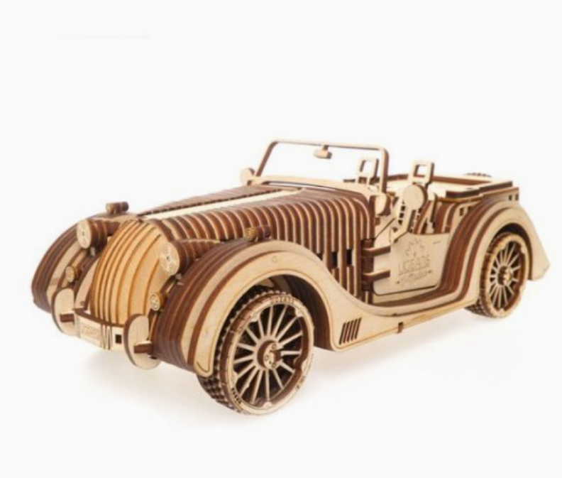 UGEARS 3D Puzzle Roadster Wood Model 益智积木拼图JPY带授权招加盟代理
