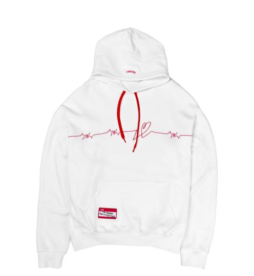 iKON iDECIDE HOODIE_TYPE1白色应援卫衣 男女通穿JPY带授权招加盟代理 商品图0