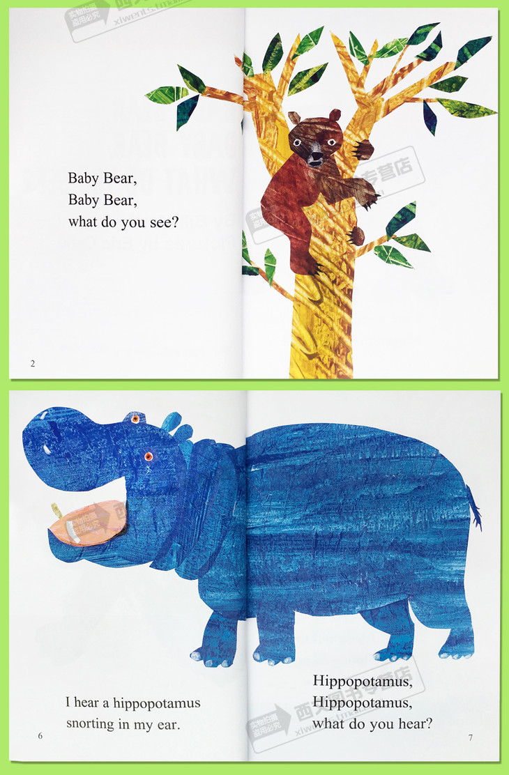 送音频经典绘本ericcarle绘本brownbearbrownbearwhatdoyousee你看见