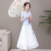 QYM-TYH-9FQ9952新款中国风棉麻刺绣上衣半身裙两件套TZF 商品缩略图2