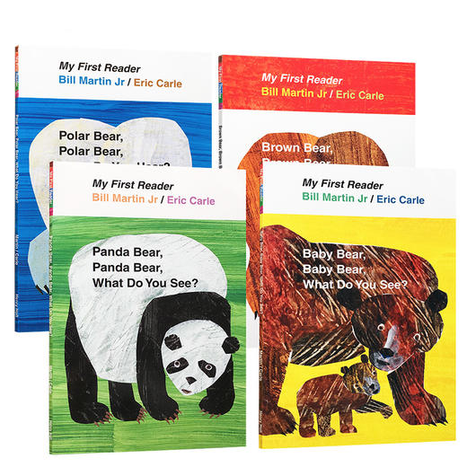 【送音频】【经典绘本】Eric Carle绘本Brown bear,brown bear,what do you see你看见了什么？4册装 商品图1