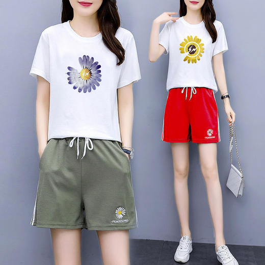 WZNH-QYQX2027新品清凉休闲运动套装T恤+运动短裤 商品图3