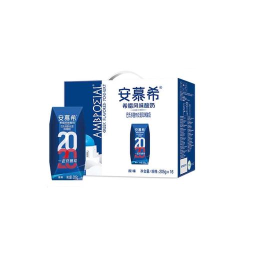 伊利1*12*205G安慕希希腊酸奶原味 商品图0