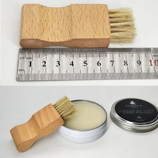 迷你方型胡刷鞋刷猪毛刷上油刷 商品图3