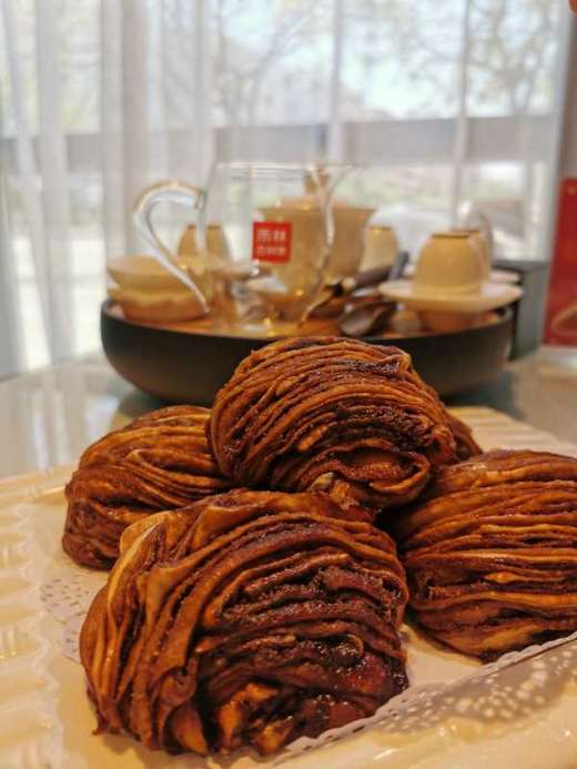 超好吃的红顶食府秘制糖花卷一份5个30元76日到货