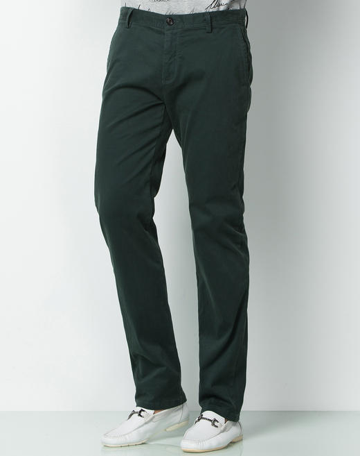 Marco Azzali 墨绿色休闲裤 P3719700 商品图1