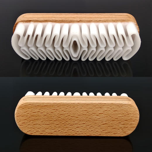 D型绒皮麂皮清洁胶刷鞋刷 商品图5