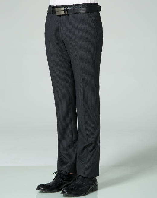 Marco Azzali 灰条毛西裤 P3753400 商品图1